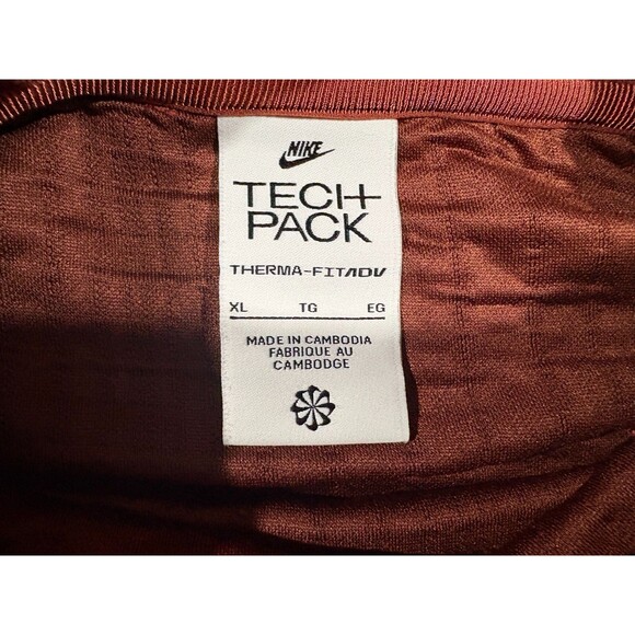 Nike Tech Pack Sportswear Therma-FIT ADV Hoodie Red Pullover Sweatshirt Sz XL - Picture 8 of 14